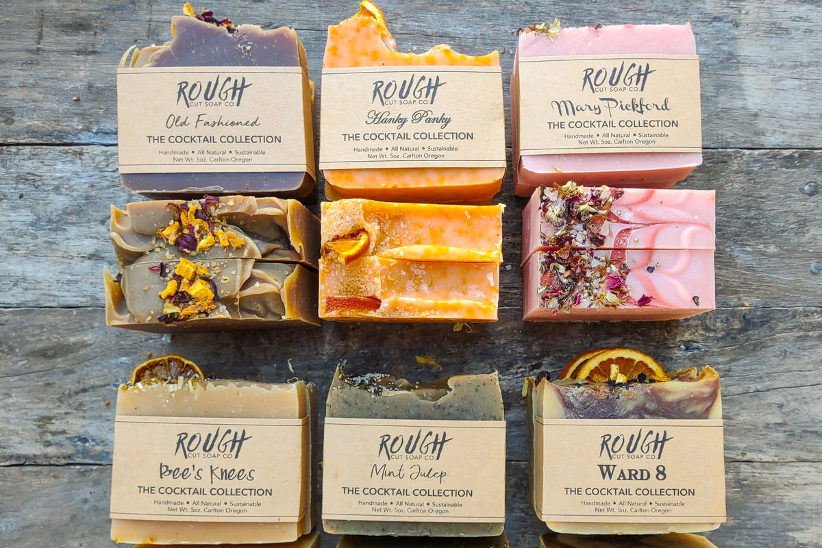 SALE! Handmade Rough Cut Soap Bars - Limited Edition Cocktail Collection by Wild Lark
