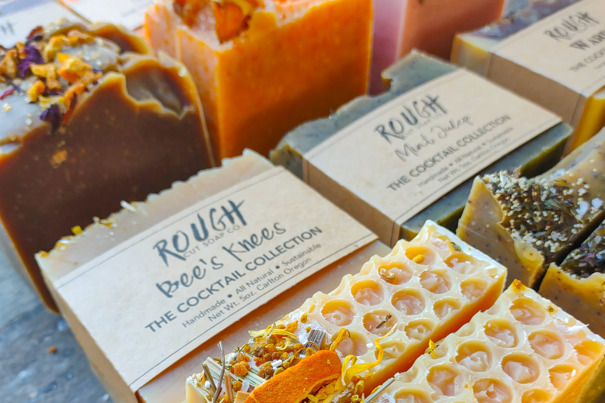 SALE! Handmade Rough Cut Soap Bars - Limited Edition Cocktail Collection by Wild Lark