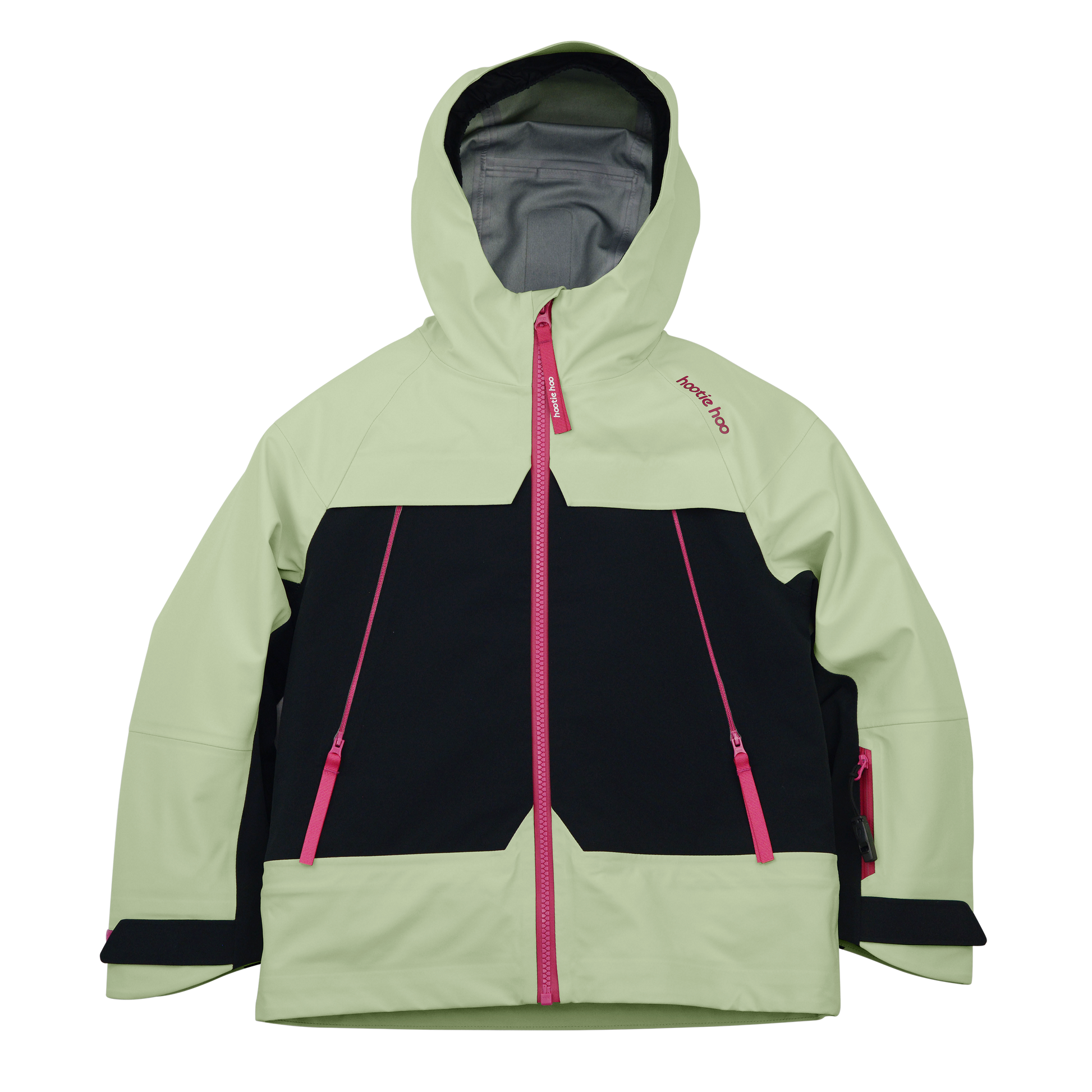 Kids Tiptop 3L Shell Jacket - Gleam/Raven Black by Hootie Hoo