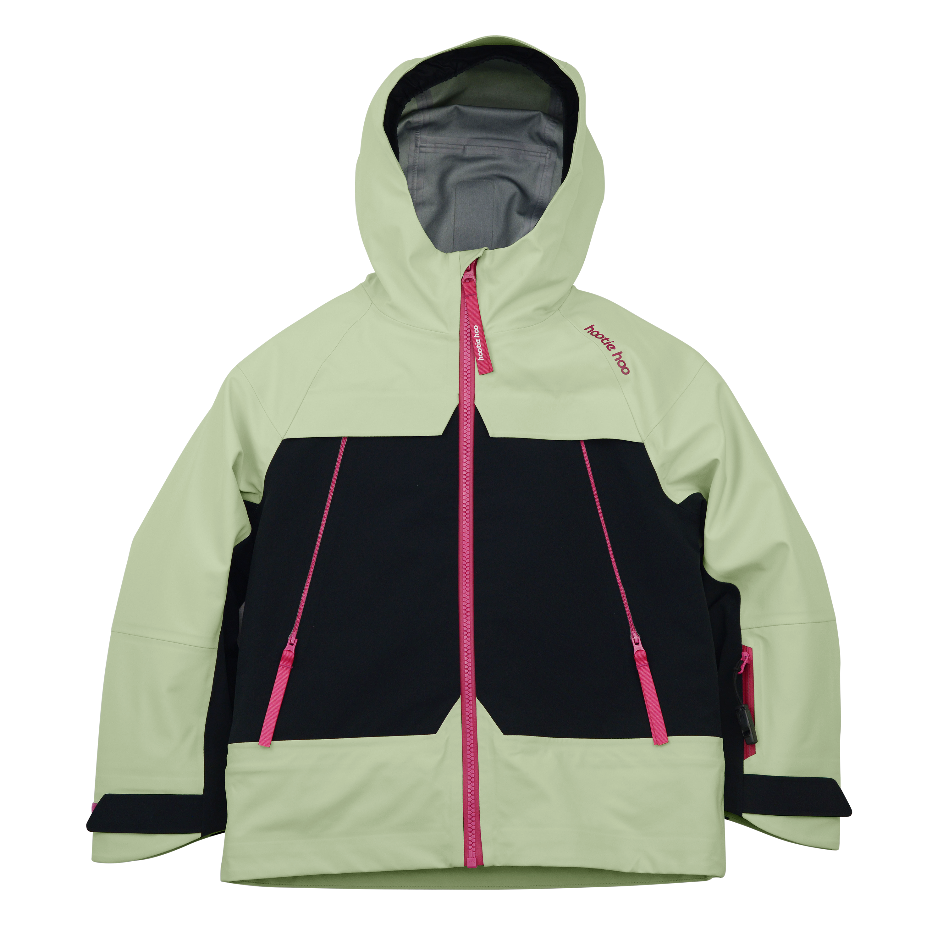 Kids Tiptop 3L Shell Jacket - Gleam/Raven Black by Hootie Hoo