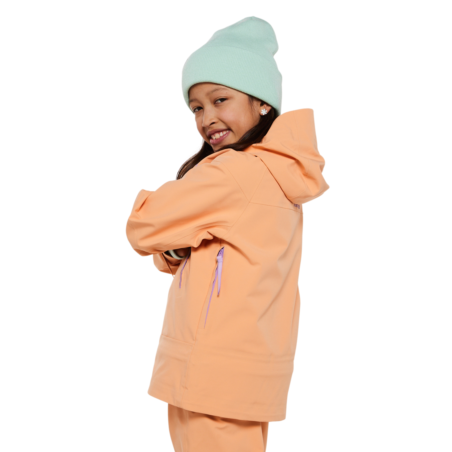 Kids Tiptop 3L Shell Jacket - Apricot by Hootie Hoo