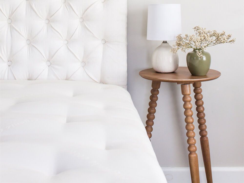Triple Crown Horse Hair Mattress In Bedroom near Nightstand