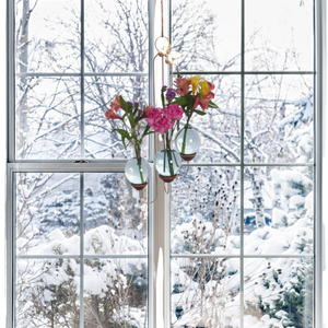 Triple Hanging Vase Display
