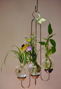 Triple Hanging Vase Display