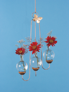 Triple Hanging Vase Display