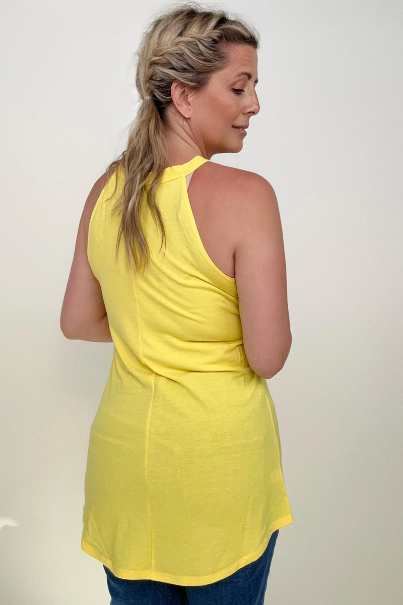 Solid Halter Neck Tank Top by SidePony Boutique