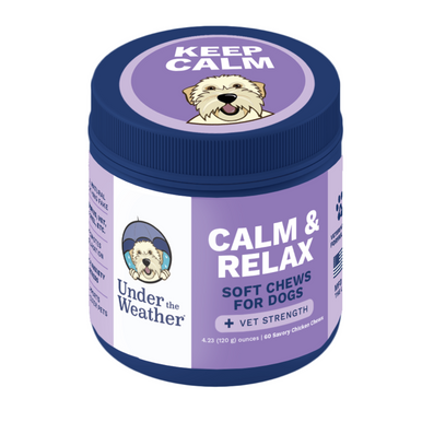 Under the Weather Dog Calming Soft Chew 60 Count Jar