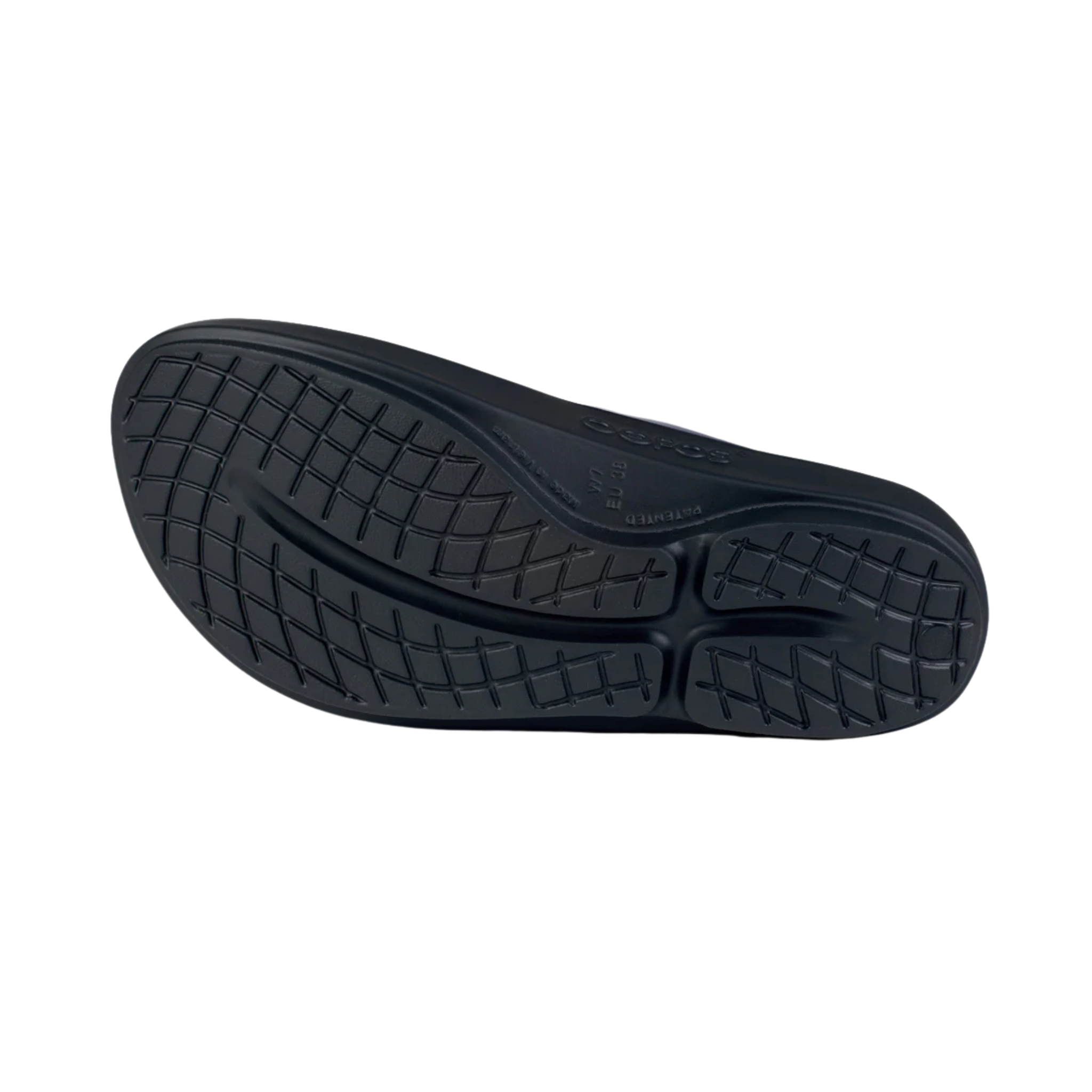 OOfos Women's OOlala Luxe Sandal - Black/Frost