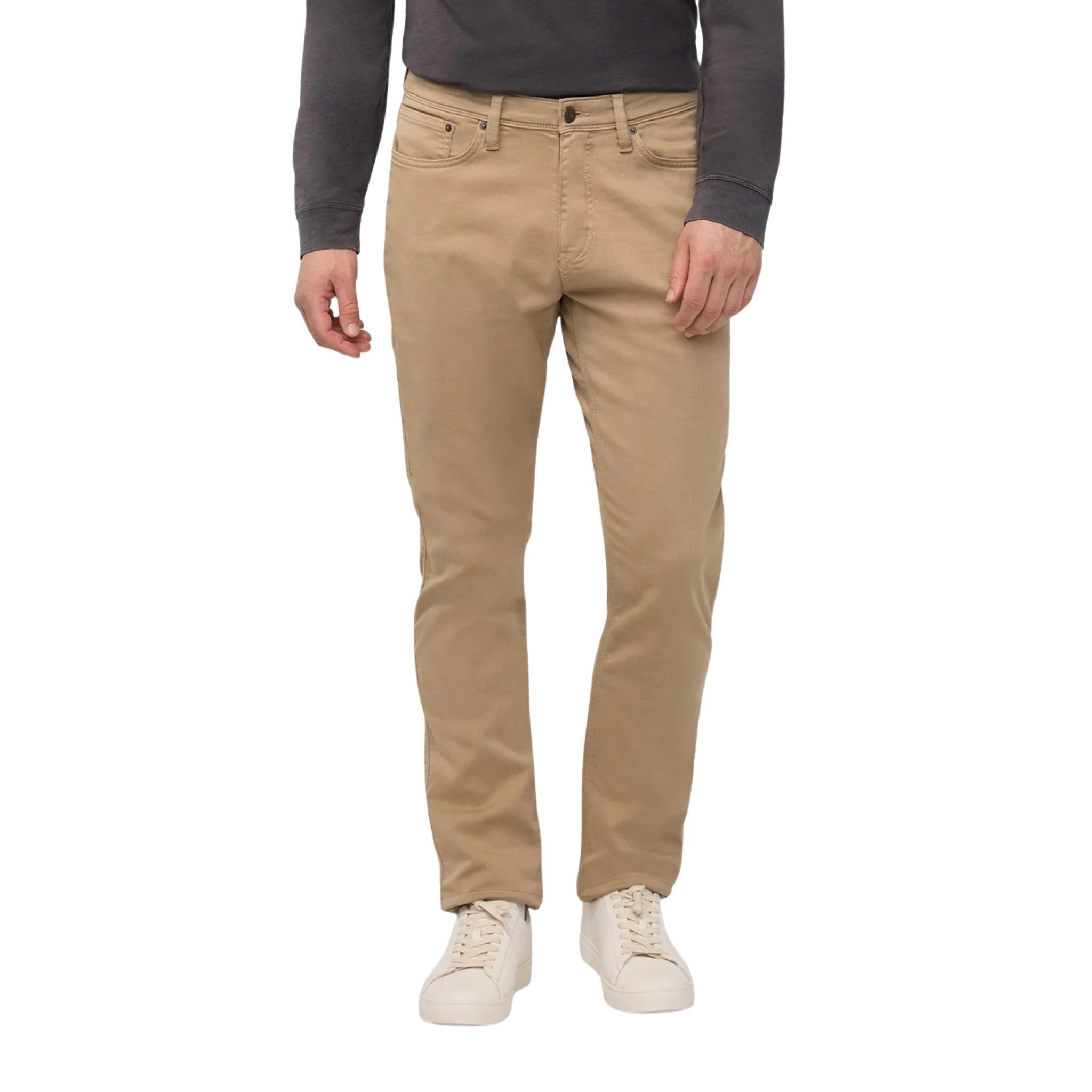 Duer Men's No Sweat Relaxed Taper Pant - Desert Khaki