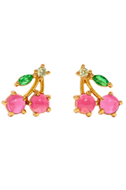 Girls Crew Cherry Stud Earrings by Dear Lucy