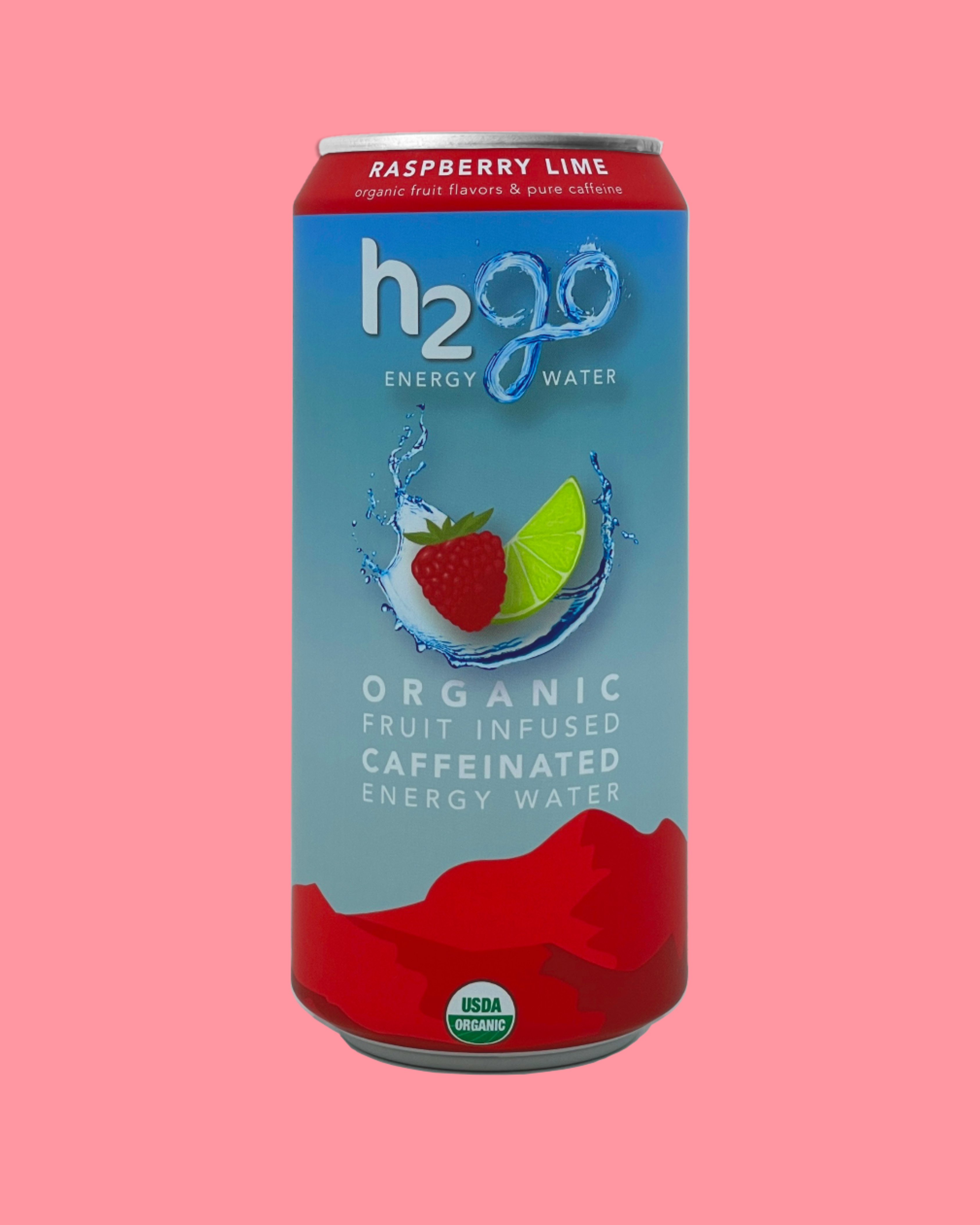 Raspberry Lime 12 Pack by h2go Energy Water