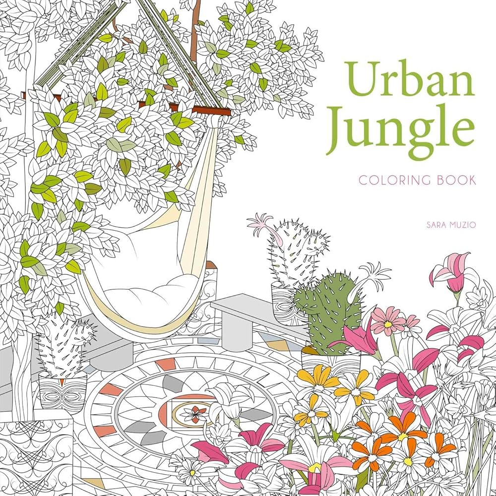 Urban Jungle Coloring Book by Sara Muzio