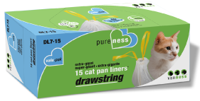 Vanness Drawstring Cat Litter Pan Liners Extra Giant 15 count