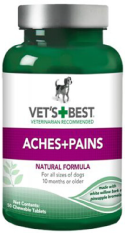 Vet's Best Aches & Pains for Dog 50 Tabs by Pet Food Warehouse