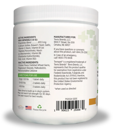 Vetality Naturals Oral Flea & Tick Chews for Dogs 120 ct