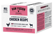 Vital Essentials FUSION Dog Food Frozen Raw Patties Chicken 10 patties 4.7lbs