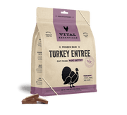 Vital Essentials Cat Food Mini Patties Raw Frozen Turkey, 28oz