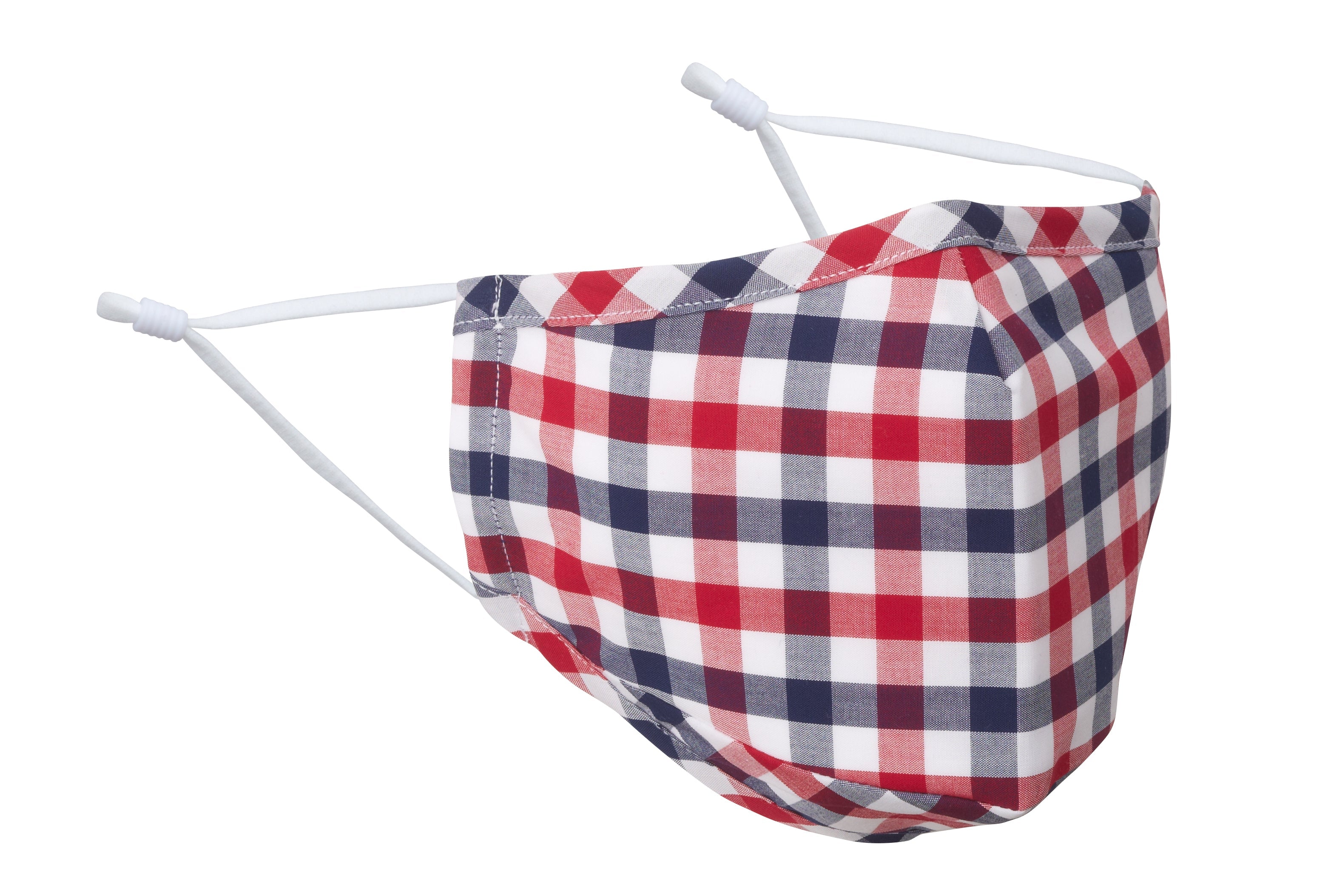 Visage Plaid Red/Blue Face Mask