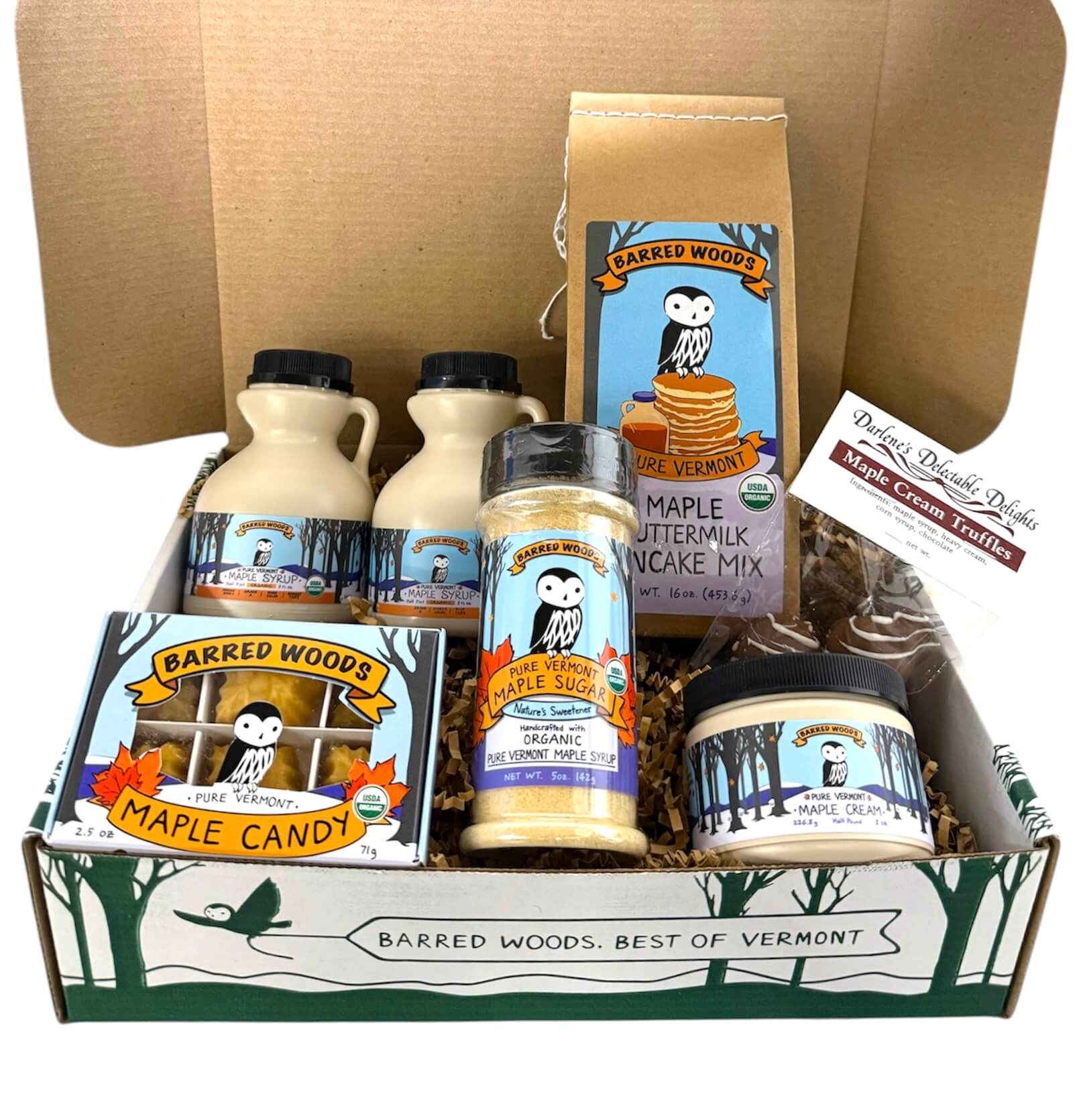 Deluxe Vermont Maple Syrup Gift Box by Barred Woods Maple