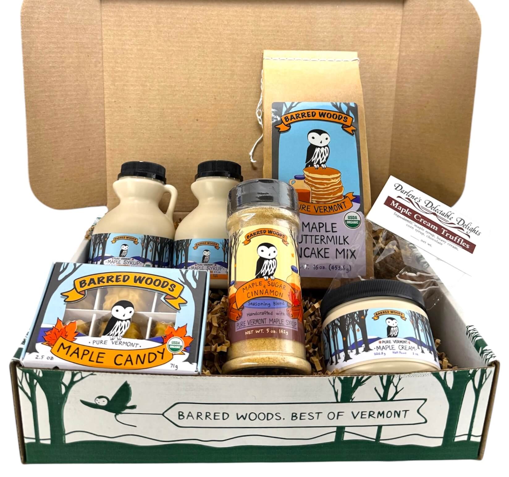 Deluxe Vermont Maple Syrup Gift Box by Barred Woods Maple