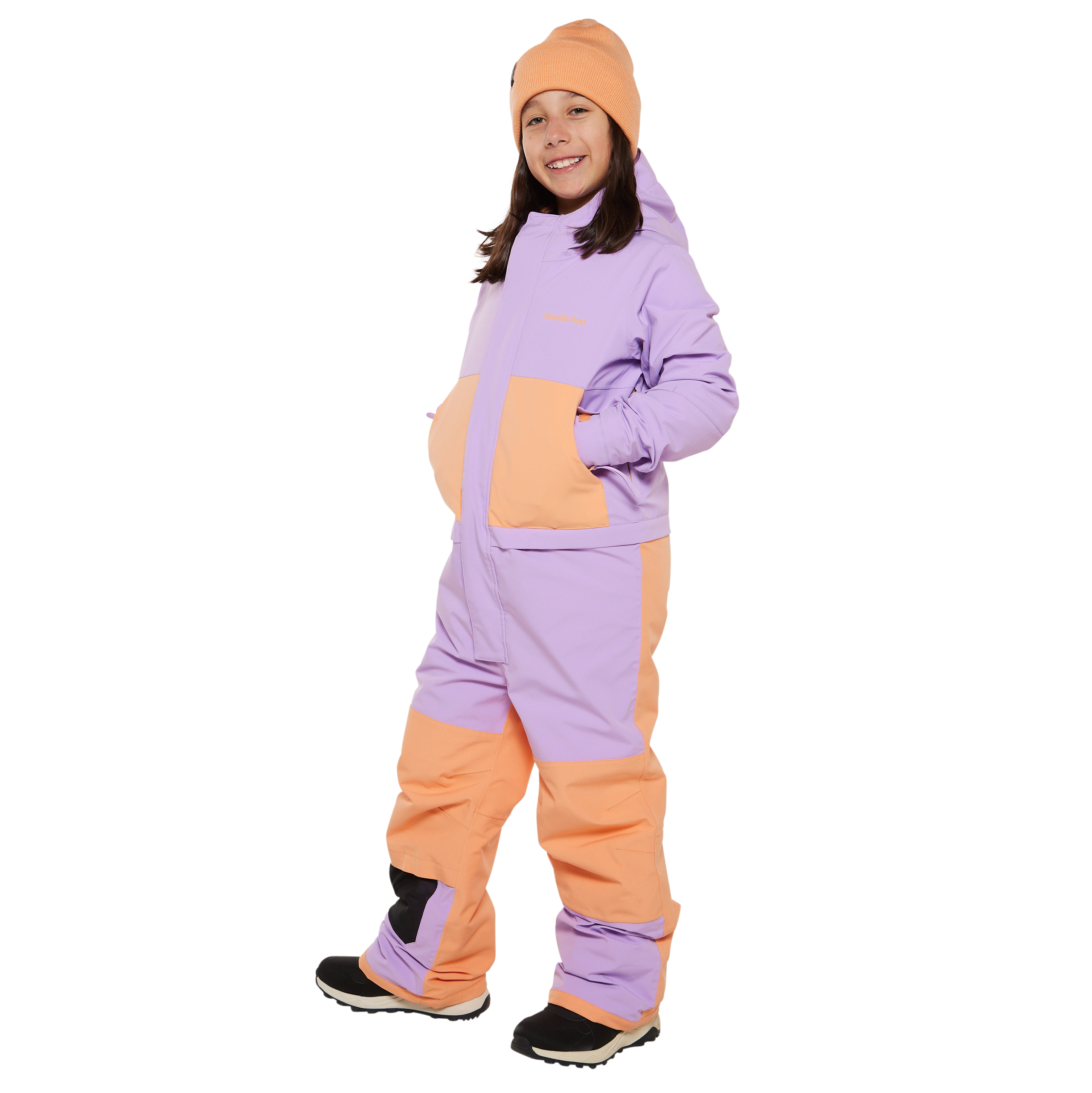 Kids Vista Insulated Snowsuit - Lavender/Apricot by Hootie Hoo