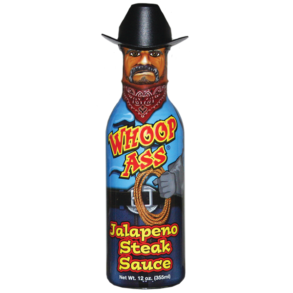 Barbecue Hot Sauce Whoop Ass Cowboy Jalapeno Steak by Homeportonline