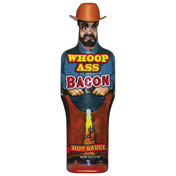 Barbecue Hot Sauce Cowboy Whoop Ass Bacon by Homeportonline