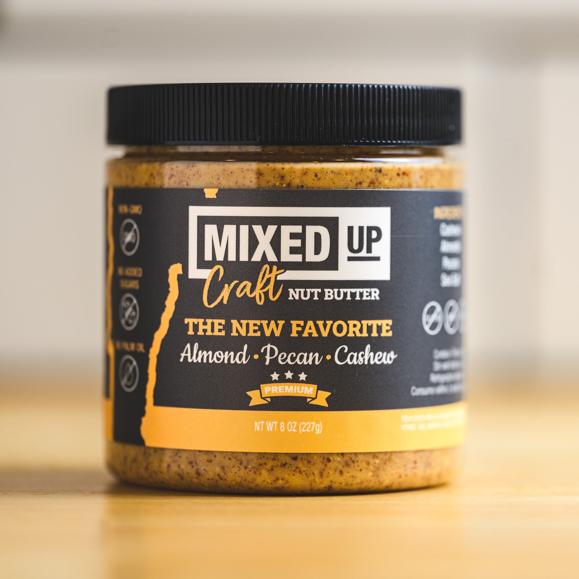 "The New Favorite" - Almond, Pecan, and Cashew Nut Butter - 8 oz by Mixed Up Foods