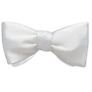 White Charmeuse - bow ties