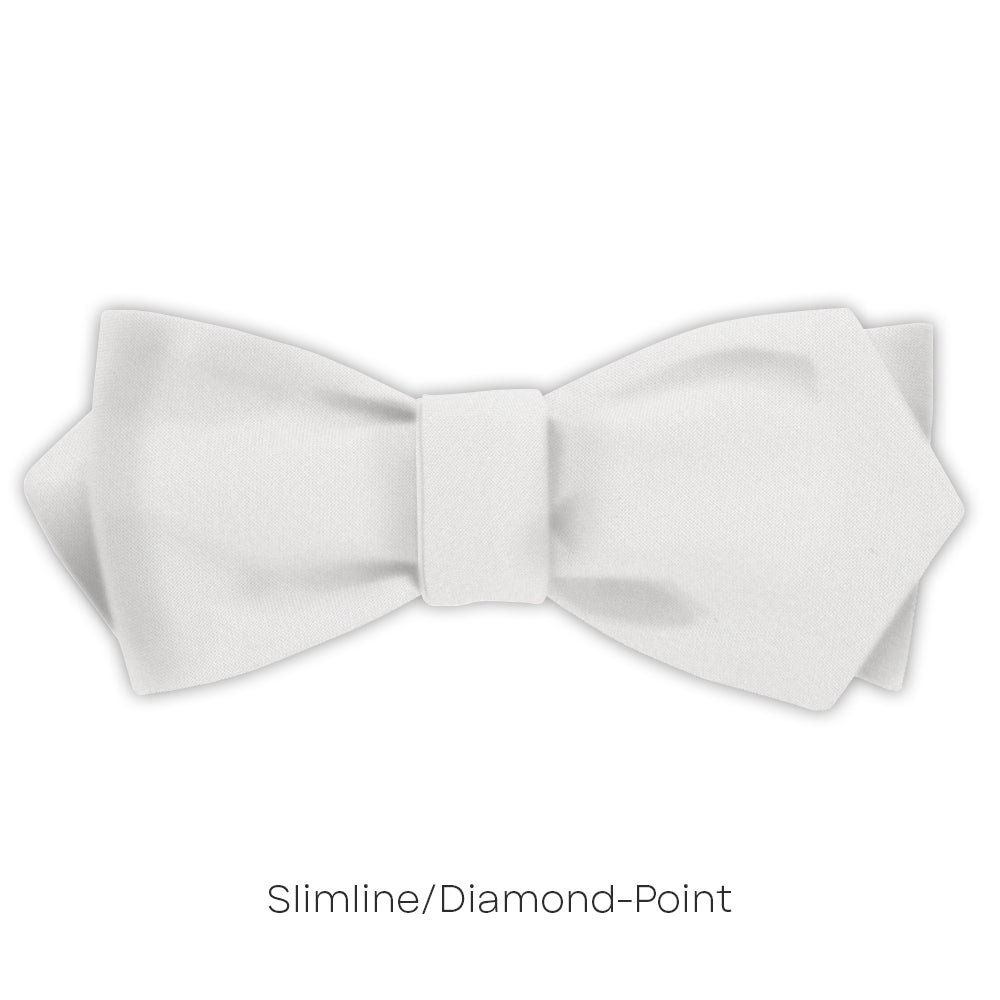 White Charmeuse - bow ties