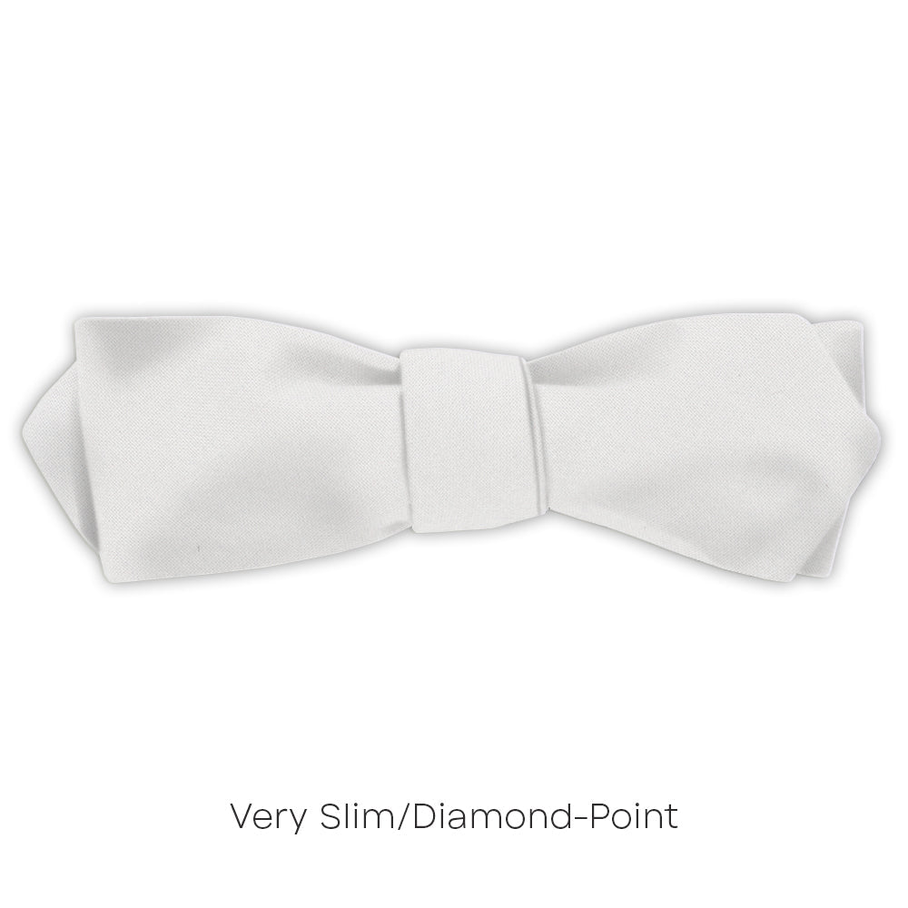 White Charmeuse - bow ties