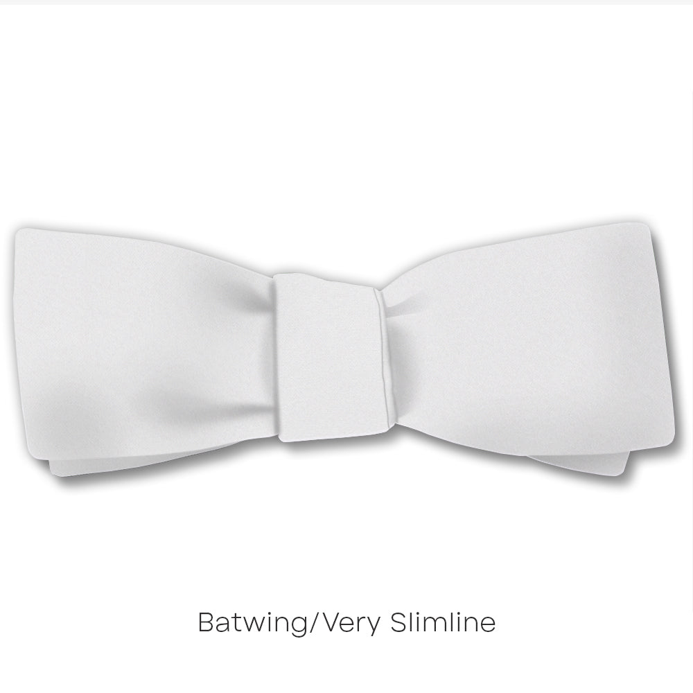 White Charmeuse - bow ties