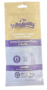 Wee Away Stain Odor Remover Refilll Pods Lavender 2 pack