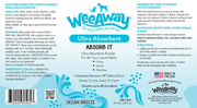 Wee Away Absorb It Powder Ocean Breeze 10oz