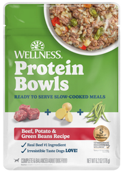 Wellness Wet Dog Protein Bowls Beef, Potato & Green Beans 6.2oz