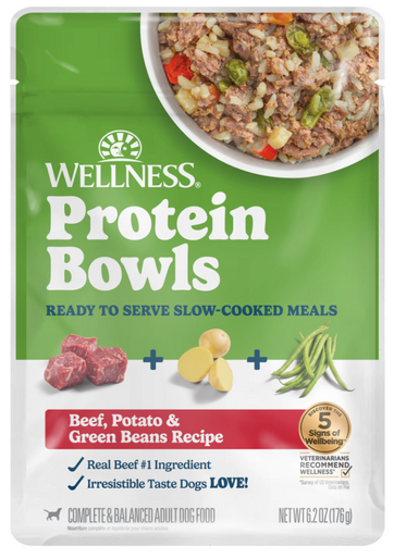 Wellness Wet Dog Protein Bowls Beef, Potato & Green Beans 6.2oz