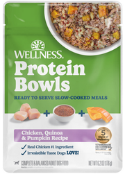 Wellness Wet Dog Protein Bowls Chicken, Quinoa & Pumpkin 6.2oz