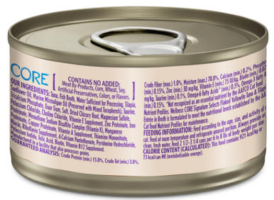 Wellness CORE Signature Selects Flaked Yellowfin Tuna & Tilapia 2.8oz