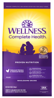 Wellness Complete Health Wholesome Grains, Chicken & Oatmeal  Dog Food 38lb