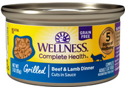Wellness Can Cat Complete Health Grilled Beef & Lamb Dinner Cuts in Sauce 3oz