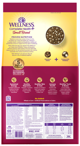 Wellness Complete Health+ Wellbites Small Breed Turkey & Oatmeal Recipe 10.5 lb