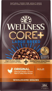 Wellness CORE+ Wholesome Grains Large Breed Original  20lb
