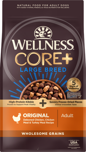 Wellness CORE+ Wholesome Grains Large Breed Original  20lb