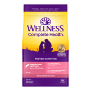 Wellness Complete Health Sensitive Skin Stomach Salmon Rice Dog Food 24lb