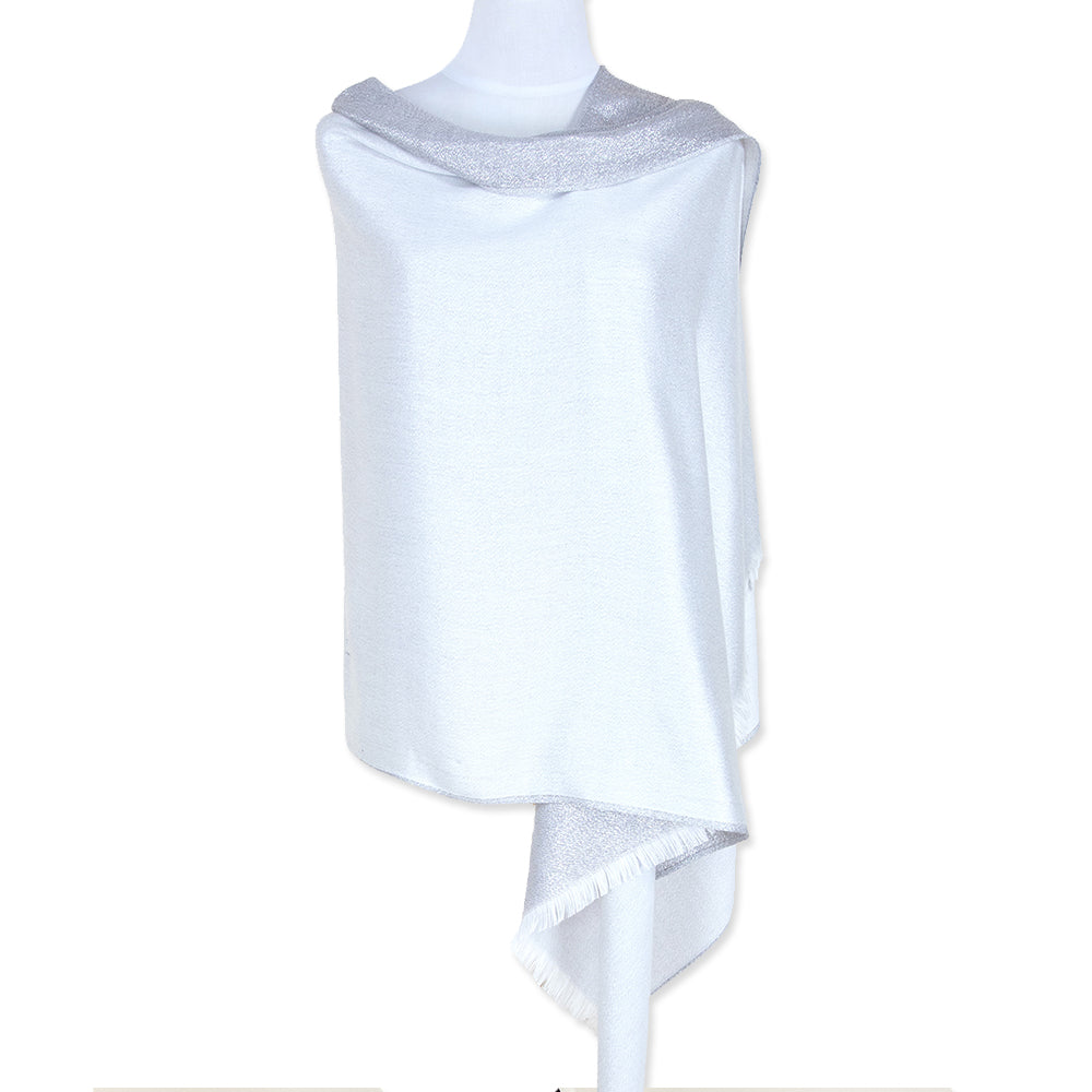 White Sparkler Pashmina