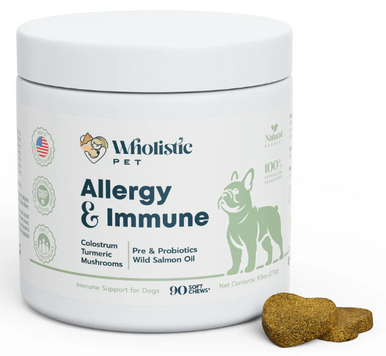 Wholistic Pet Organics Allergy & Immune Mushroom Soft Chews 90ct