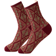 Wine Diamond Women's Socks