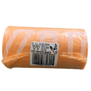WIF Pet Poop Bags Orange Unscented 20ct Roll