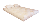 White Lotus Green Cotton & Wool Boulder Mattress
