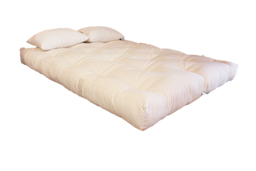 White Lotus Green Cotton & Wool Boulder Mattress